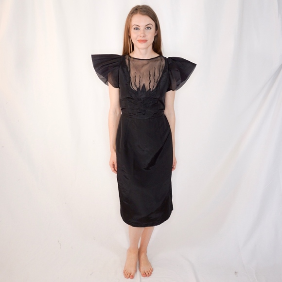 Vintage Dresses & Skirts - Vintage Roberta California Lotus Unique Dress 0739